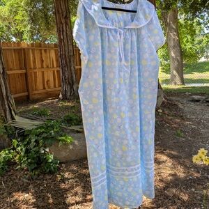Floral Blue Nightgown